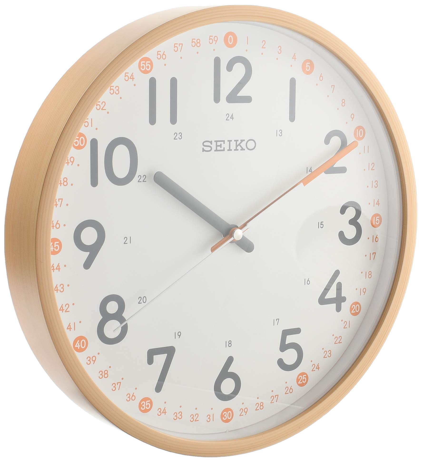 ساعة حائط خشبية صغيرة Seiko QXA712Y 20.5 سم