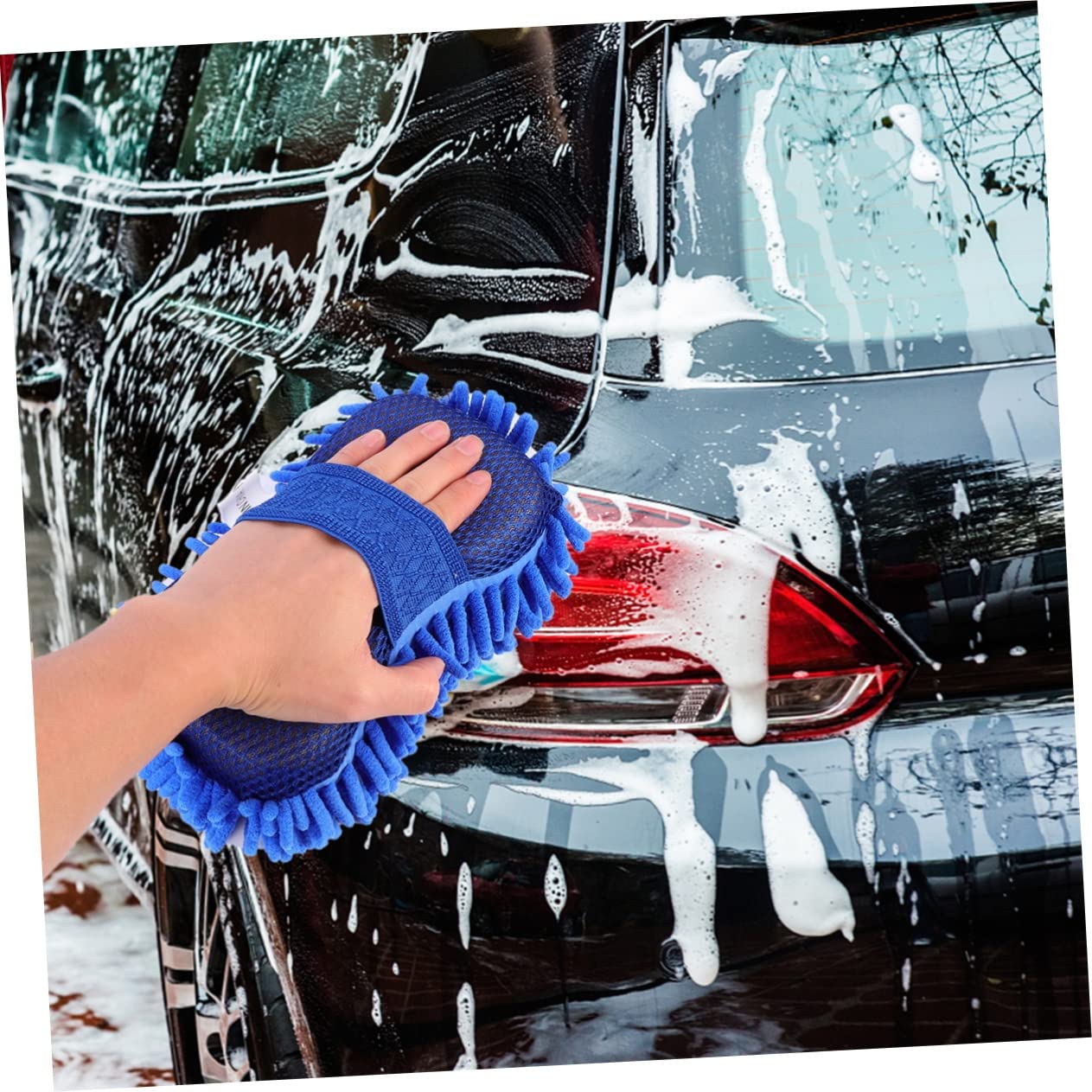 ULTECHNOVO 3 Set Di Guanti Per Lavaggio Auto Spazzola Per Lavaggio Auto Guanti Per La Pulizia Dellauto Spazzola Multiuso Per Lavaggio Auto Guanto Per La Pulizia Dellauto 2 Pezzi * 3