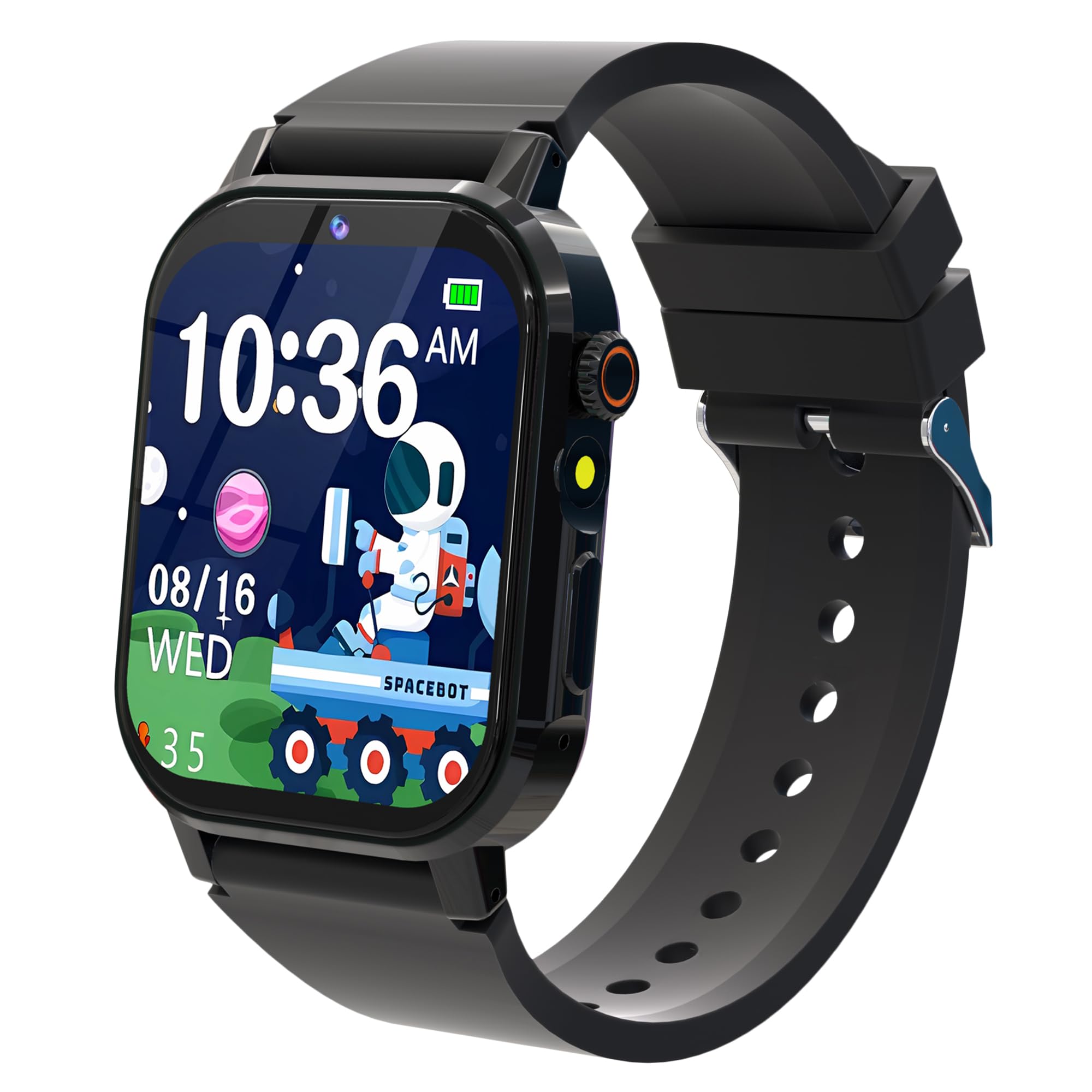 Kids Smart Watch Boys, Kids Game Smart Watch with 32 Games HD Touch Screen Video Camera Music Player Audiobooks Pedometer Flashlight Alarm Clock 12/24 hr, Toys Gift for 3-12 Years Old Boys Girls