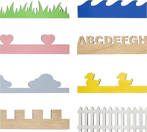 Lumber Reveal USA Moldura de pared decorativa personalizable | Apliques de madera cortados con láser en varios colores y patrones | Decoración de