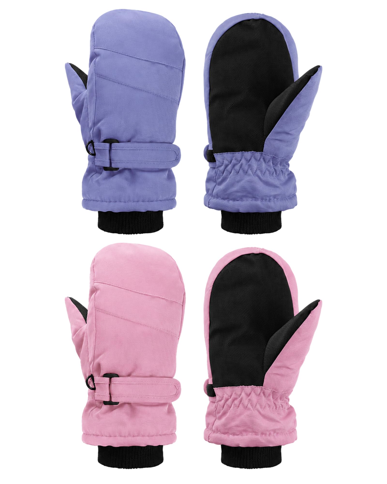SATINIOR Kids Snow Mittens Waterproof Winter Ski Gloves Warm Thicken Snow Gloves for Girls Boys