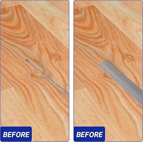 Miniatura 7 de Tira de transición de piso de goma autoadhesiva para umbral de puerta para bordes de piso de vinilo 2 pulgadas de ancho 20 pies gris