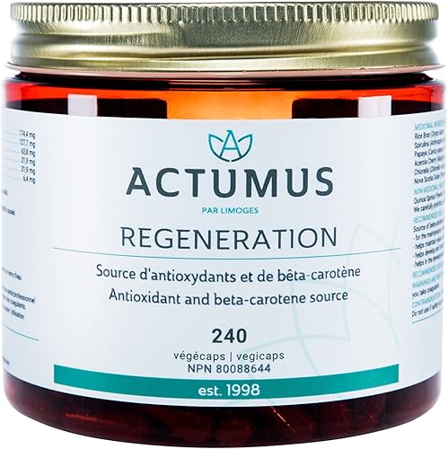 ACTUMUS, Regeneración - Fuente antioxidante y betacaroteno para ayudar con la función inmunológica, hecha con ingredientes orgánicos y silvestres