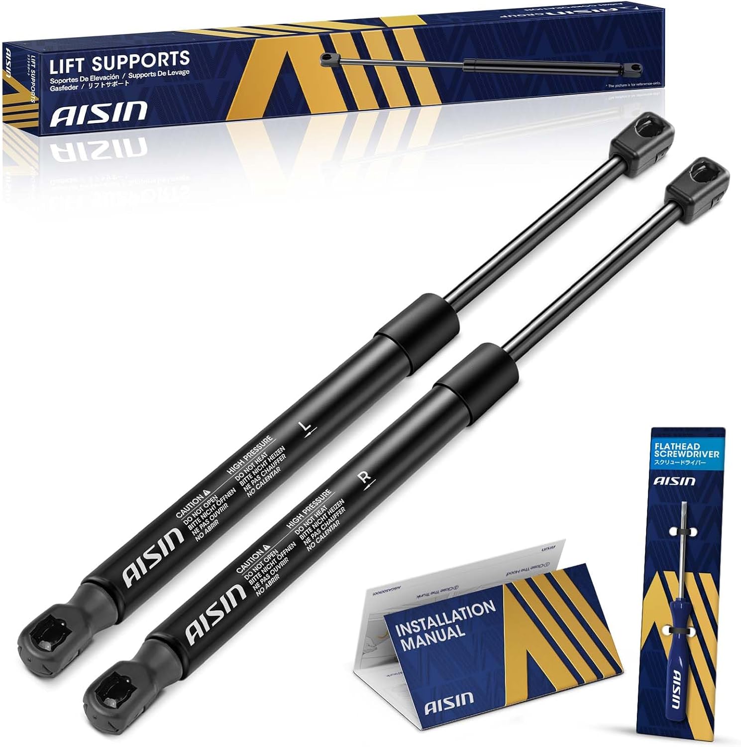 AISIN AFTERMARKET GASFD-00676 Rear Tailgate Lift Supports Shock Struts - Compatible with Ford Explorer 2006-2010 - Set of 2