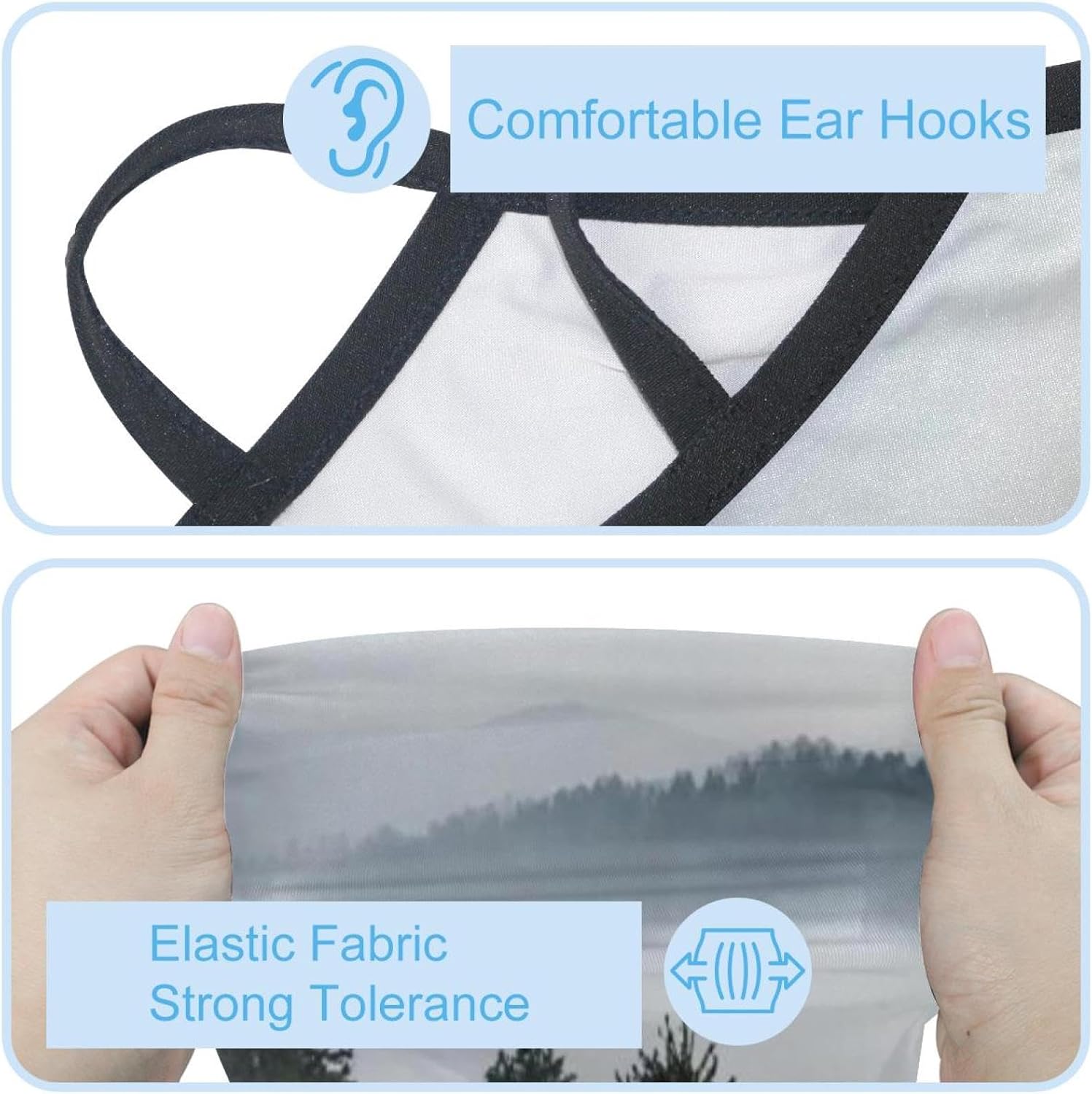 4 Pack Cute Owls Fishing Neck Gaiter - UV Face Mask Sun Protection for Men & Women