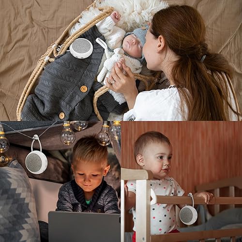 Miniatura 6 de Máquina de sonido portátil de ruido blanco para bebé, máquina de sonido de viaje para dormir batería de 1800 mAh, 12 sonidos relajantes, máquina de