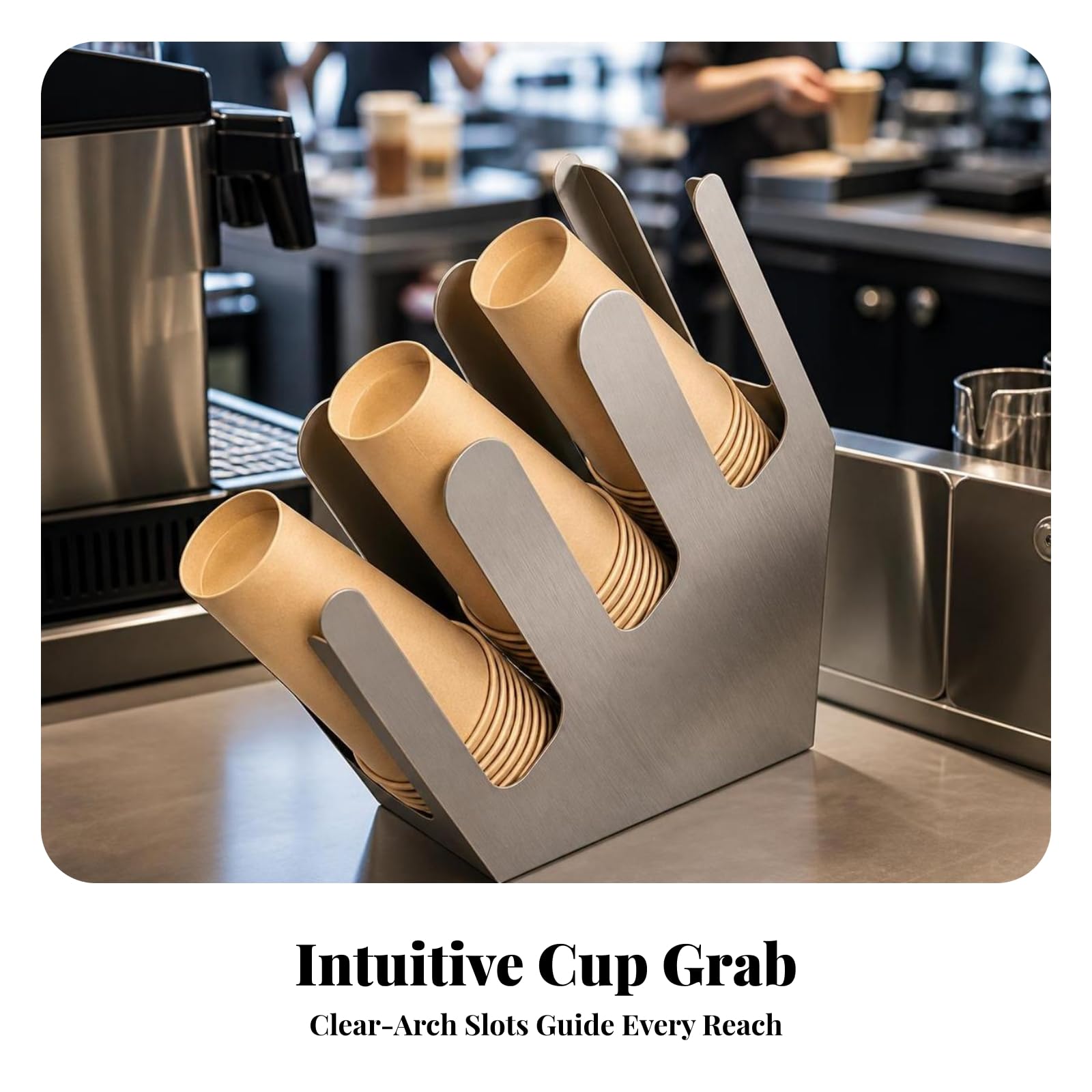 Soporte Acero Inoxidable para Vasos, Style to 1