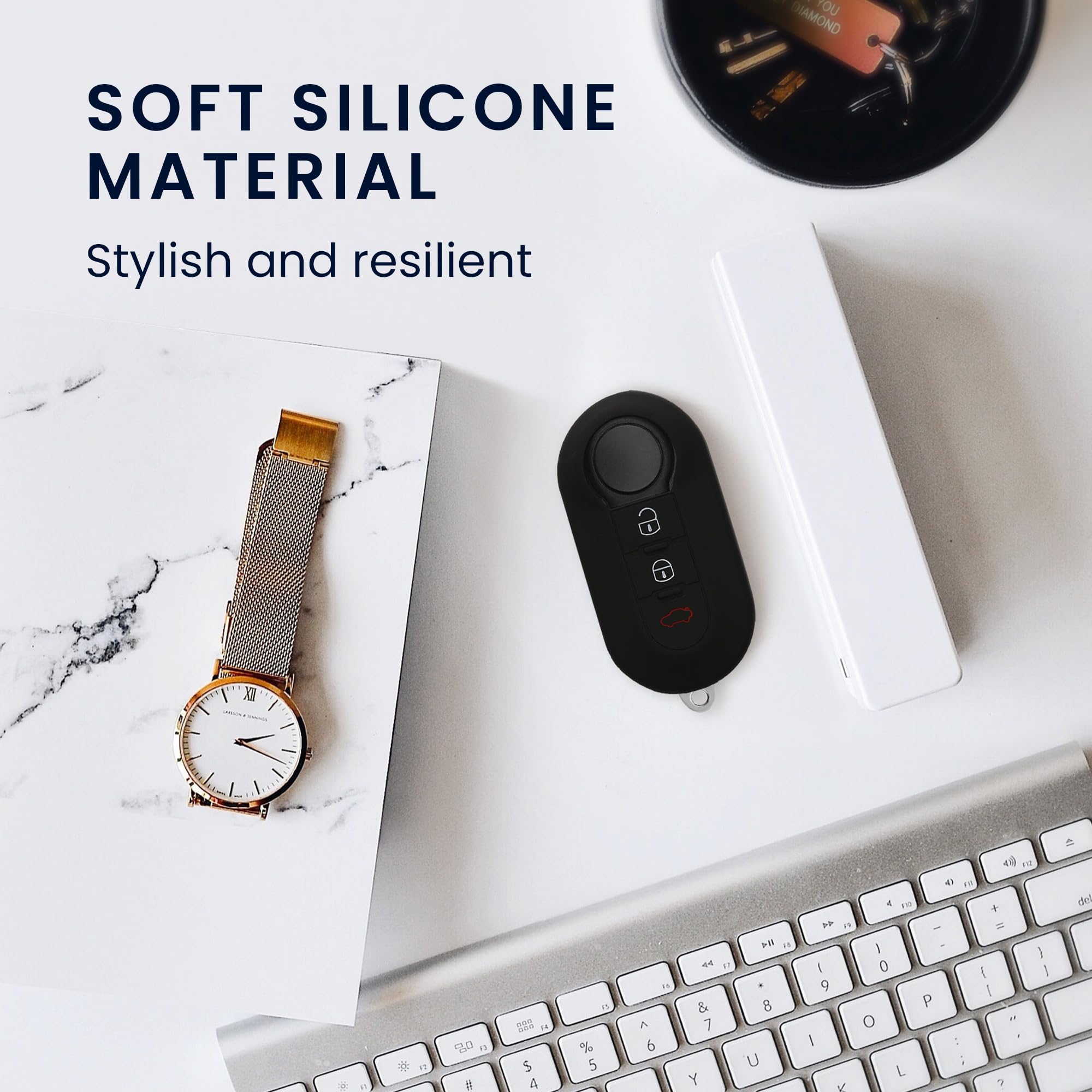 Coprichiave Per Fiat E Lancia - Custodia Silicone Bandiera Italiana Per Telecomando Auto Pieghevole - Foto 12