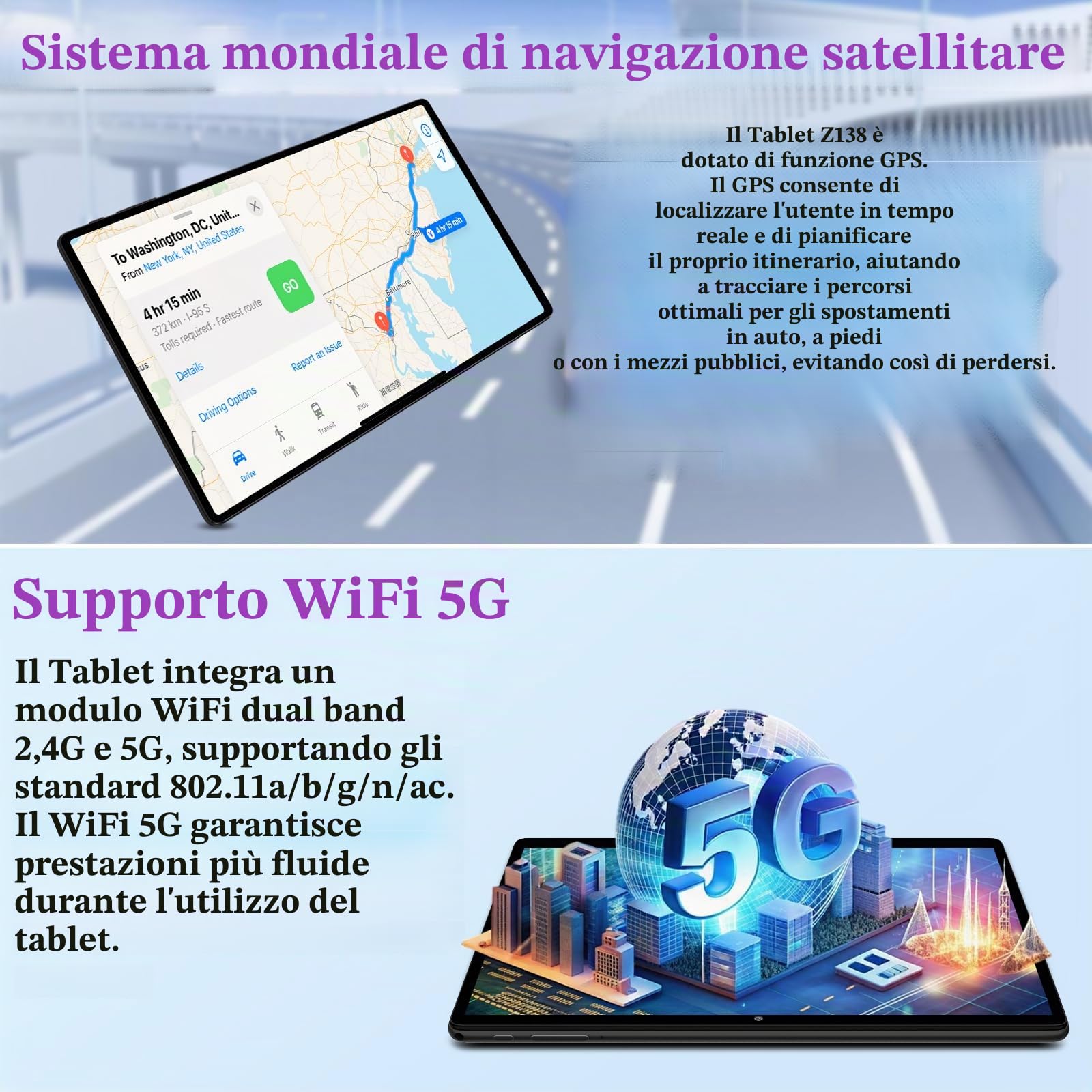 ZIOVO Tablet Bambini 10 Pollici Tablets Android 15, 30GB RAM+64GB ROM(TF 2TB), 5G WiFi Tablets,Gemini AI/Octa-Core/Widevine L1/Face ID/Parentale Controllo/6000 mAh/BT 5.0, Tablet con Eva Caso-Verde