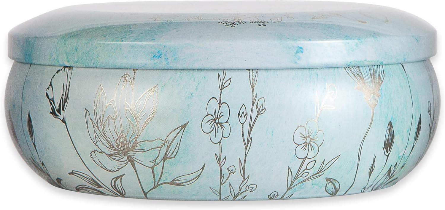 pre de provence heritage home fragrance collection three wick candle tins, 10.5 oz, sea salt sea salt 3 wick candle, 10.5 oz