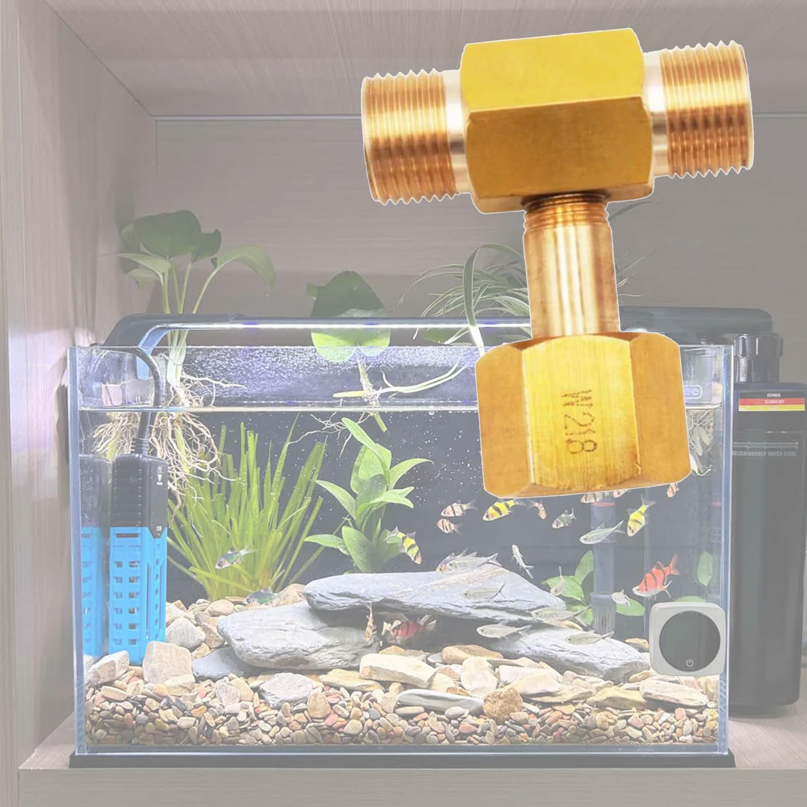 Regulador De CO2 para Tanques Acuario con Interfaces W21.8-14 Y Diseño A Prueba Fugas
