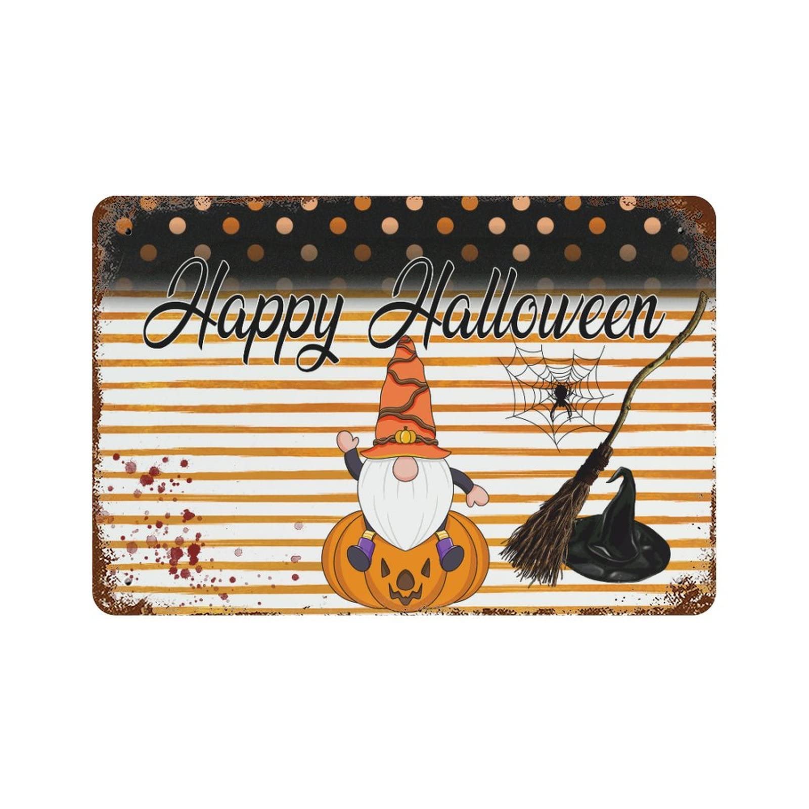 Cadeau de pendaison de crémaillère : panneau Halloween avec couronne sorcière