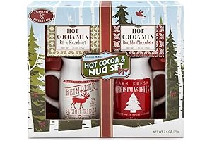 Hot Cocoa with Reindeer Mug Set