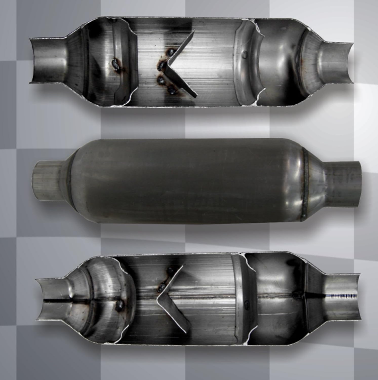 Jones Exhaust Flowpack Muffler JFP300 3.00 Inch Inlet