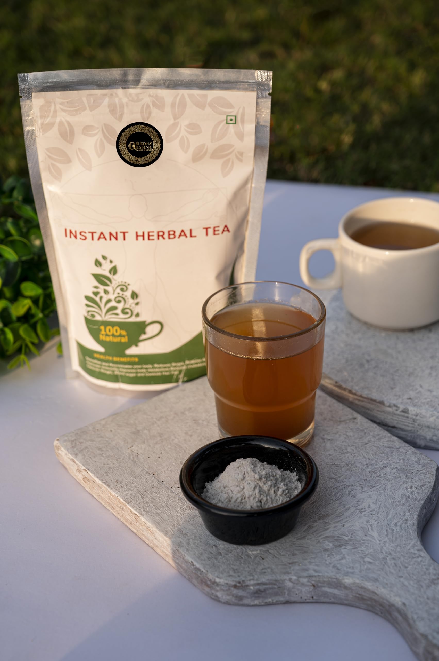 Instant Herbal Detox Tea 250 gm. Dibetic friendly, Aswagandha,Awala,Tulsi,Arjun chal,Lemon,zinger,punarwa.