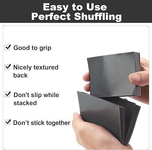 Miniatura 10 de Paquete de 200 fundas para tarjetas pequeñas japonesas de 2.441 x 3.504 in, textura trasera perfecta barajada, protege tus tarjetas de intercambio