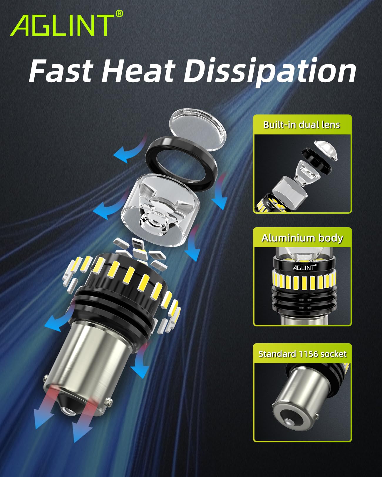 P21W LED Lampadina 31SMD BA15S 12V 24V 6500K Bianco 2 Pezzi per Auto Camper Luci DRL