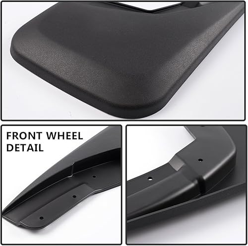 Miniatura 5 de Protectores de salpicaduras delanteros y traseros de alta resistencia, 4 unidades, se adapta a SilveradoSierra 1500 99-07  SilveradoSierra 2500,