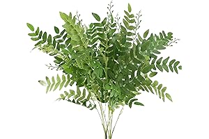 AILANDA Artificial Greenery Fake Plants Stems, 2 Bundles Spring Faux Shrub Bushes...