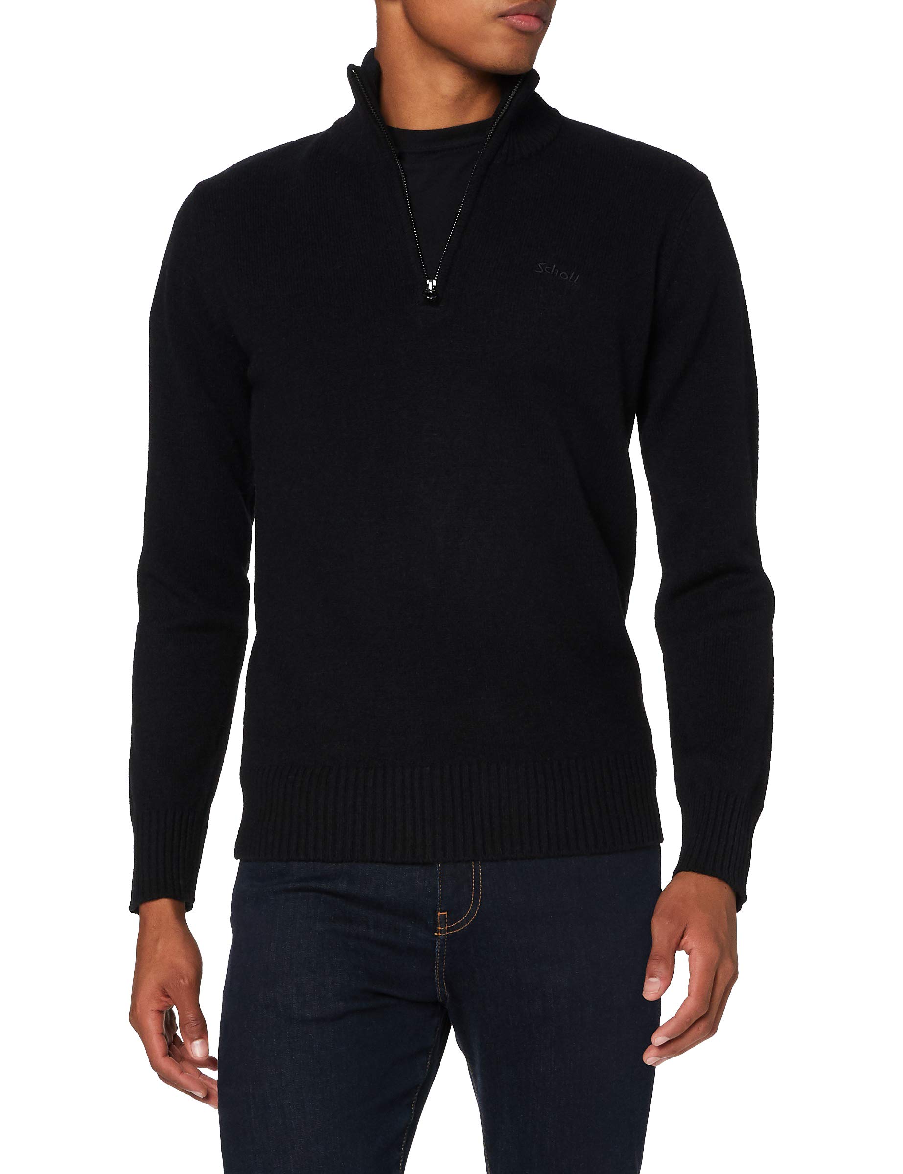 Schott NYC Herren Pllance2 Pullover Pullover Not Applicable, Black, Small