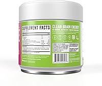 Vista 6 de BrainJuice Nootropics - Suplemento de apoyo cerebral, polvo sin gluten para energía y concentración, mezcla de bebida con L teanina, Alpha GPC