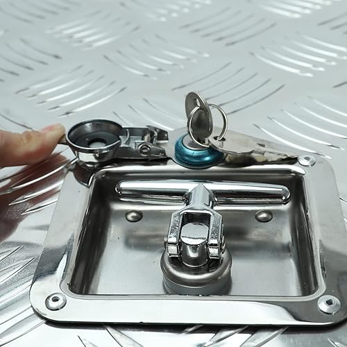 Miniatura 8 de EASYBERG Caja de herramientas de aluminio de 36 pulgadas, caja de herramientas de 5 bares, caja de herramientas de almacenamiento Orgainzer con