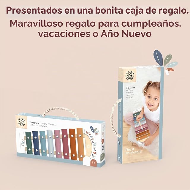 Foto 7 de 7 de Speedy Monkey SP5001 Xilófono 26,9 x 11,3 x 2,5 cm Multicolor, Juguete de Madera para niños
