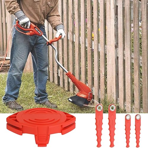 Miniatura 6 de Paquete de 32 cuchillas dentadas de repuesto DF-065 compatibles con Black Decker GH710 GH700 GH750 Weed Eater - Cortadores de cuerda