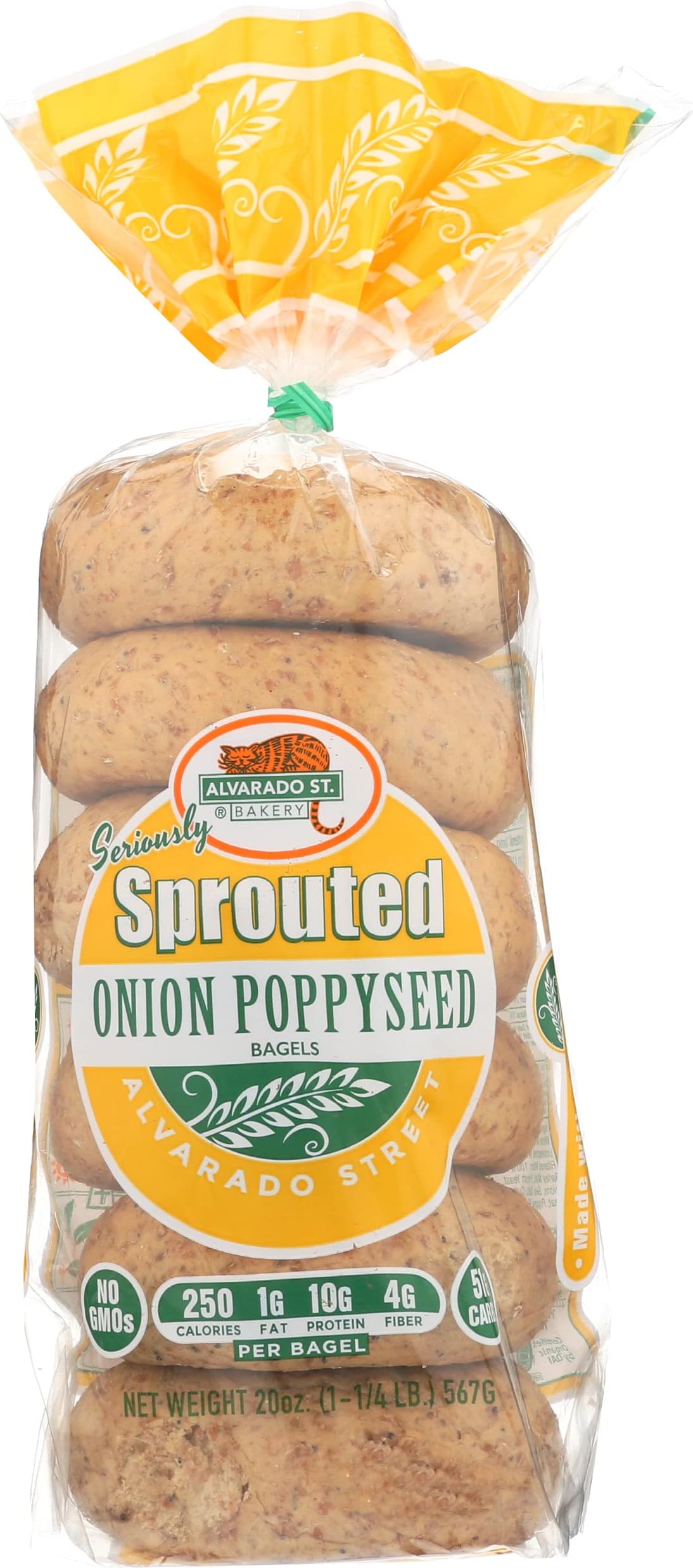 Alvarado St. Bakery, Sprouted Onion Bagel, Organic, 20 oz (Frozen)