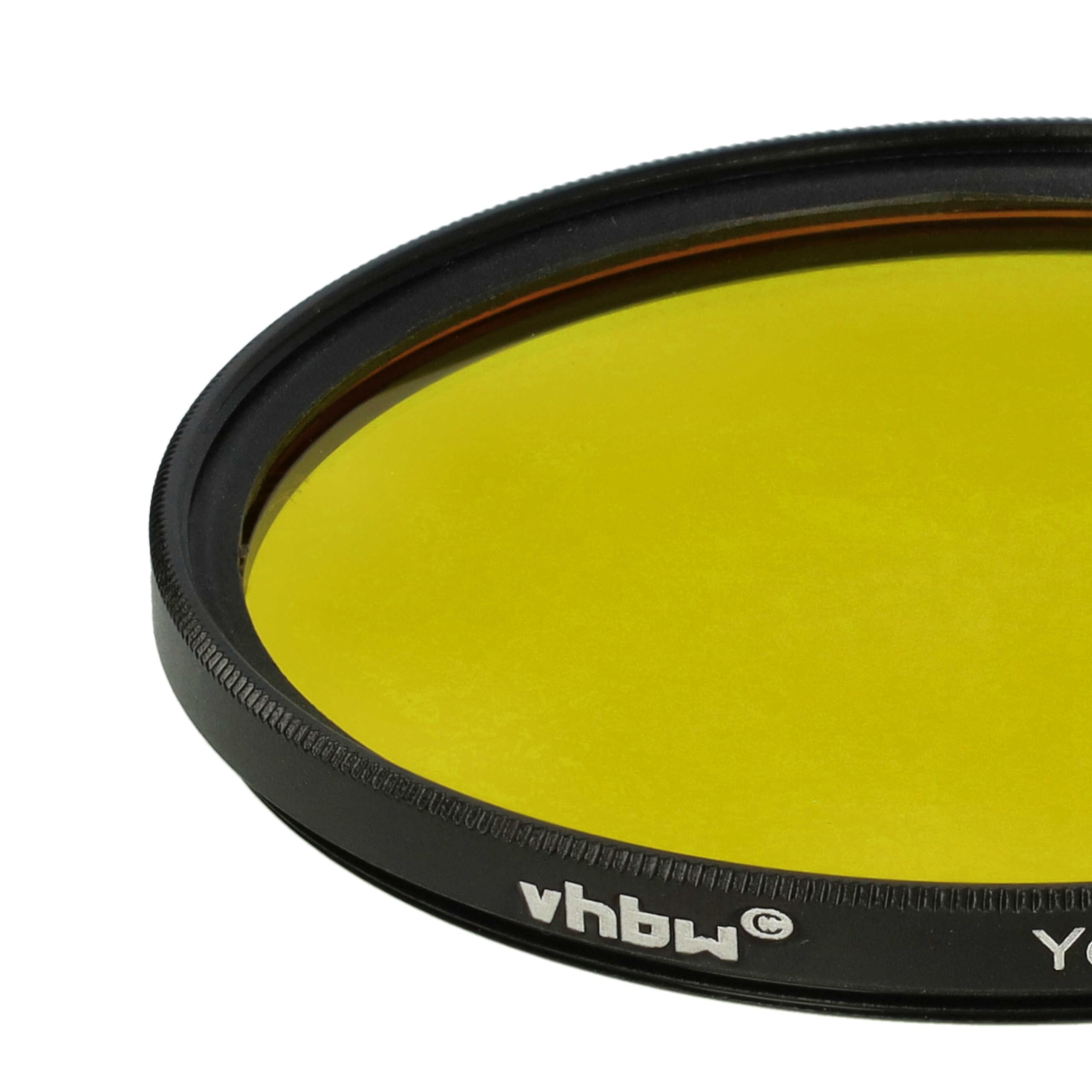 vhbw Uniwersalny kolorowy filtr żółty do obiektywów aparatu z gwintem filtra 67 mm | Żółty filtr