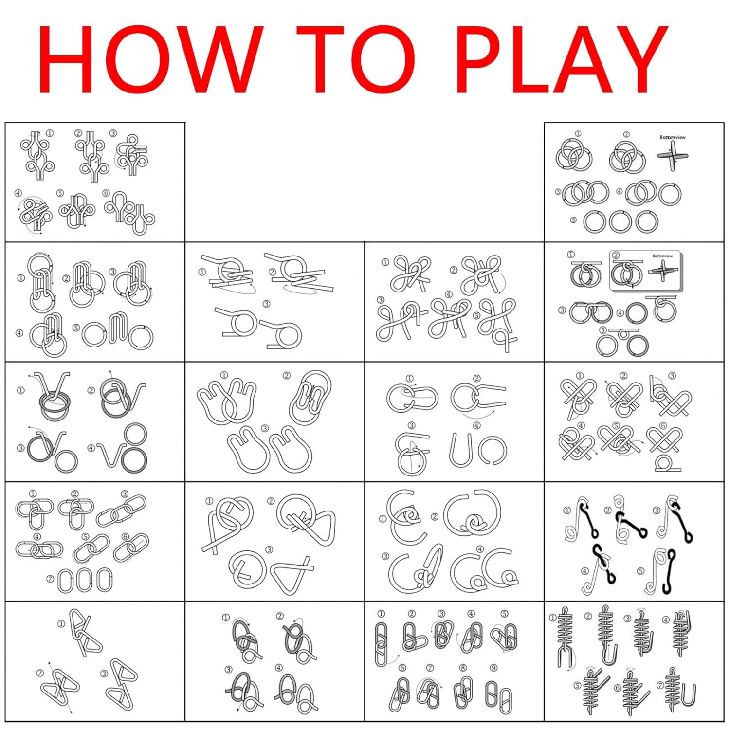 Famous Quality Mind Challenging Game - Brain Teasers Metal Wire Puzzle - Best Toys for Gifts, Party Favors, Prizes, Disentanglement Puzzle Unlock Interlock - 12 Set-Assorted Easter Theme 4