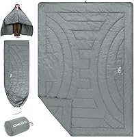 Vista 16 de iClimb - Manta de camping ultraligera y compacta con aislamiento Thinsulate 3M