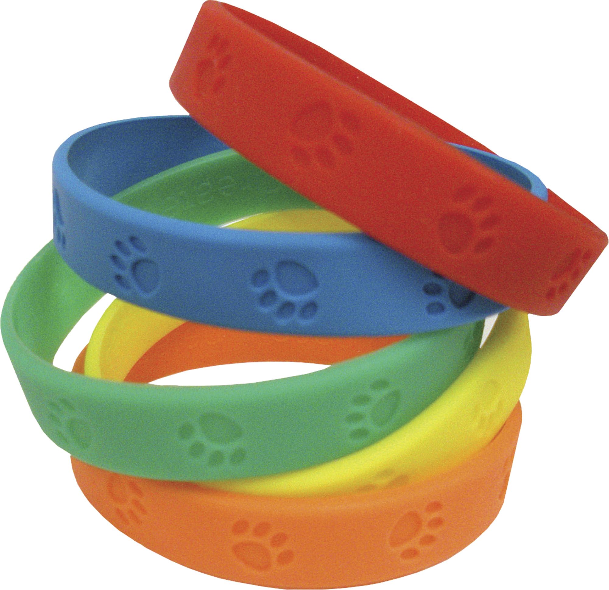 Teacher Created Resources Paw Prints Wristbands, Multi Color (6552)