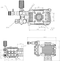 Vista 9 de Bomba de alta presión 3.1 GPM 3000 psi 6.5 HP con eje de 3/4 de pulgada para Cat General AR