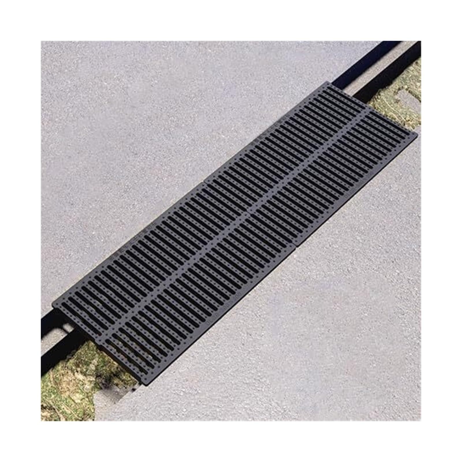 Rejilla rectangular de plástico para cubiertas de drenaje en exteriores con filtración de hojas