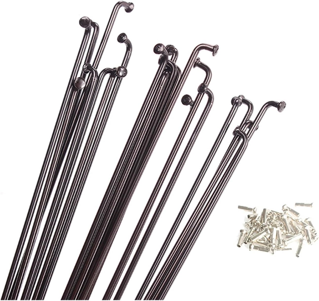 16pcs/lot 14G 122 128 146 176 196mm 45# Steel Spokes Mountain Bike Road Bicycles Wheel Rim SPoke Part With (Color : Length 146MM), QIAOJUNMING055