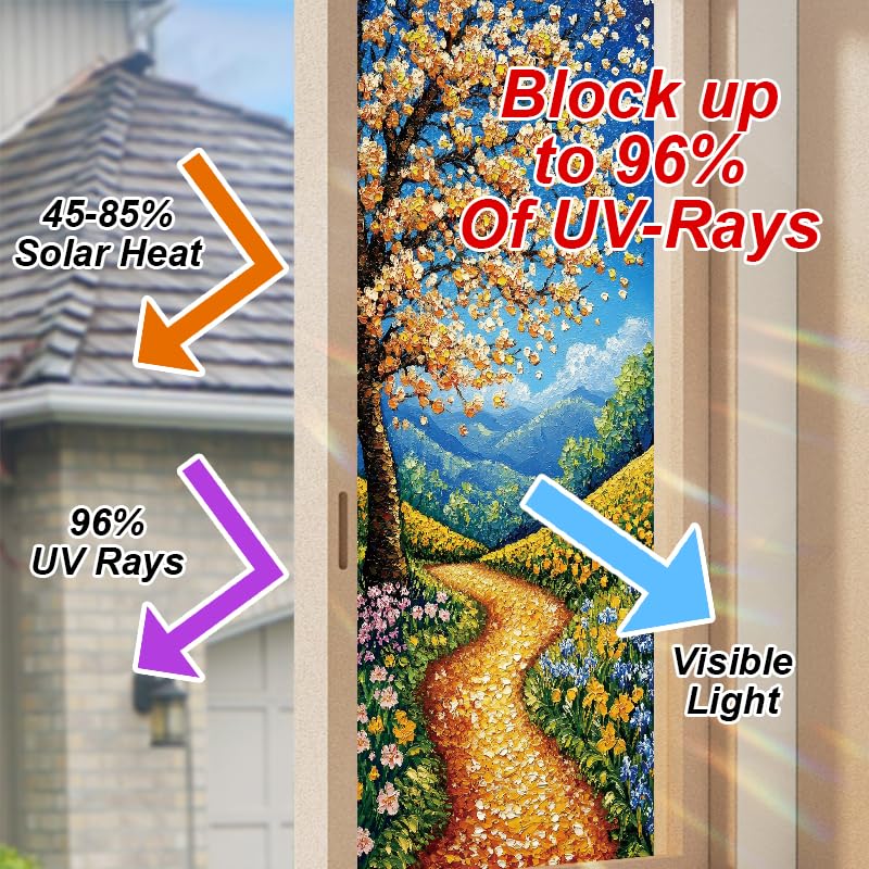 Vinilo Decorativo para Ventanas 18x40 Pulgadas Árbol y Paisaje miniatura 4