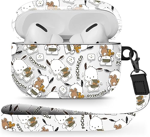 Funda para Airpods Pro, diseño creativo y único, funda protectora de silicona portátil y a prueba de golpes para mujeres y hombres con cordón para