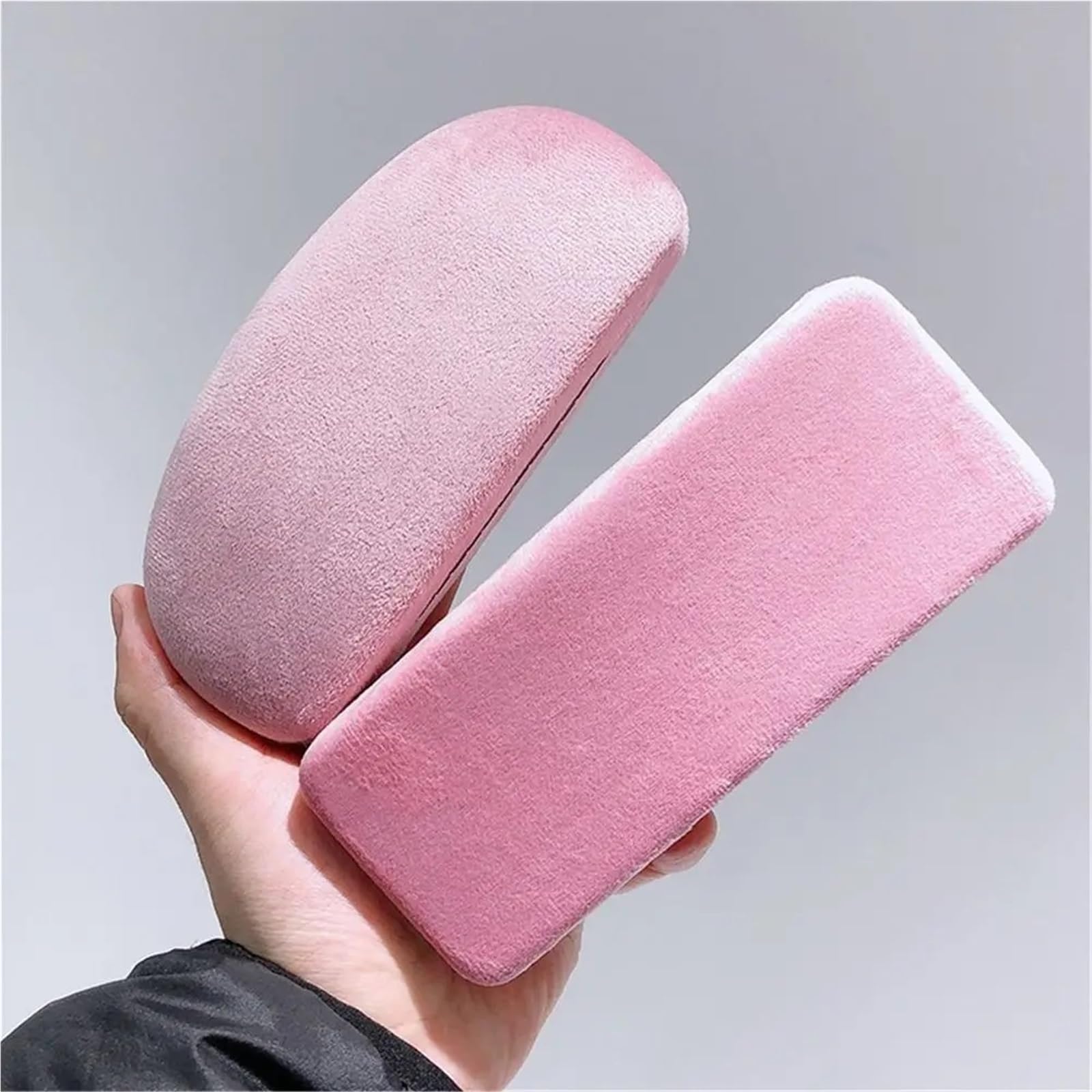 Estuche rosa for gafas, caja de almacenamiento sencilla for sol, portátil, 2 uds Para Viajes Y Vacaciones
