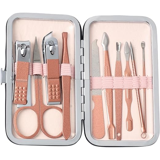 Manicure & Pedicure Kit 10-in-1 Pink