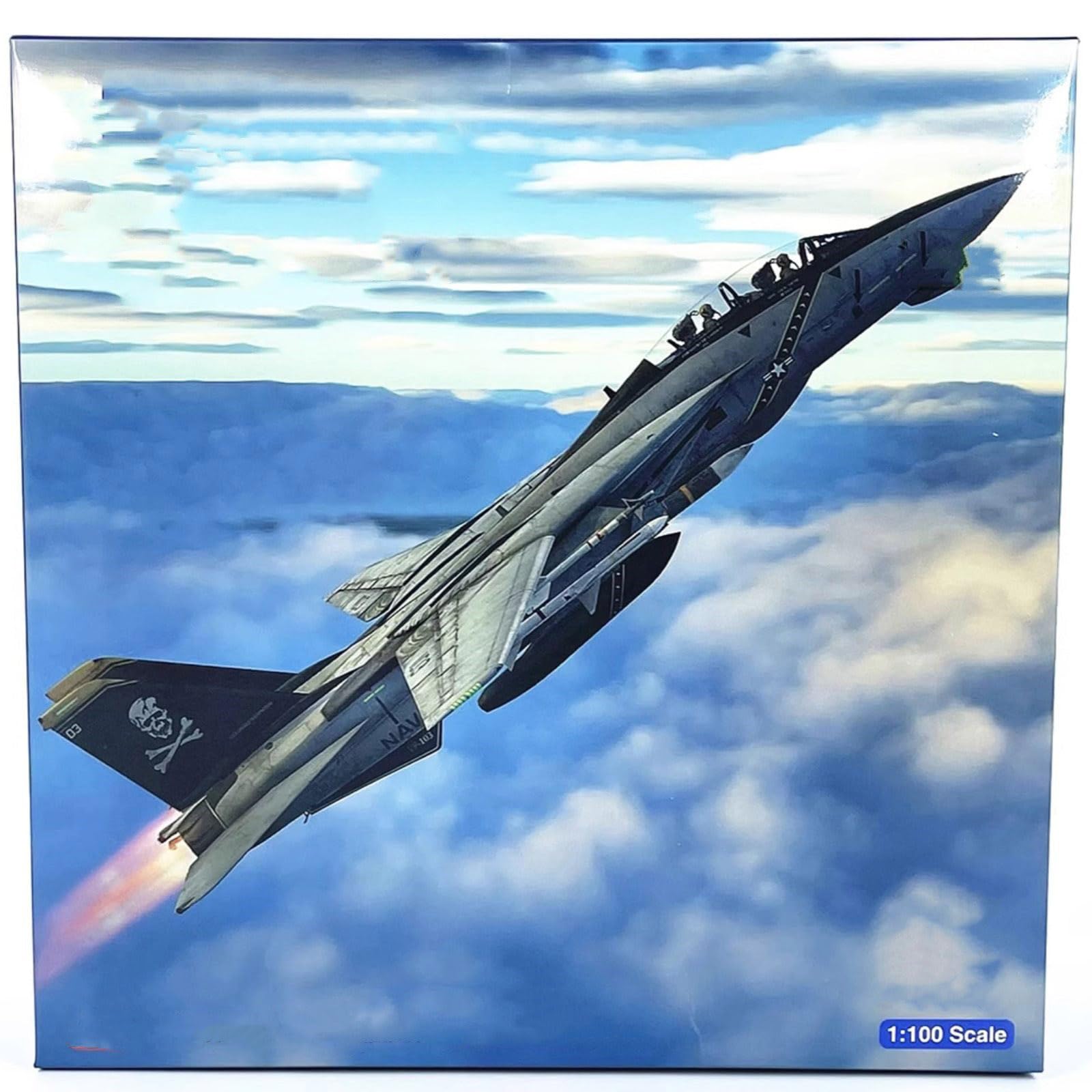 Amazon.co.jp: 1/100スケール アメリカ F14トムキャット 合金戦闘機 VX