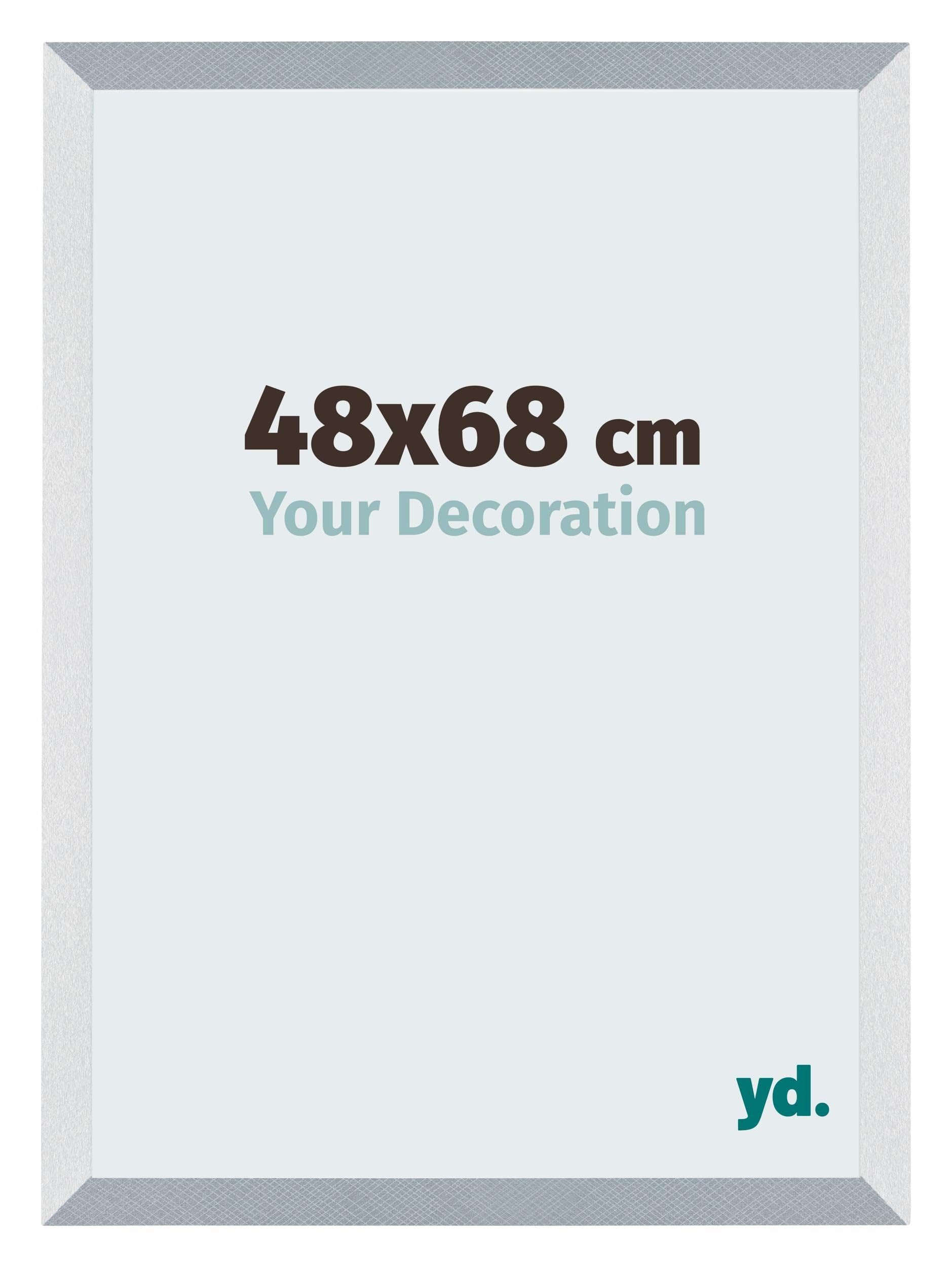 Your Decoration - Picture Frame 48x68 cm - Aluminum Brushed - Decorative Wall Frame in MDF with Antireflection - Frame 48x68 - Mura