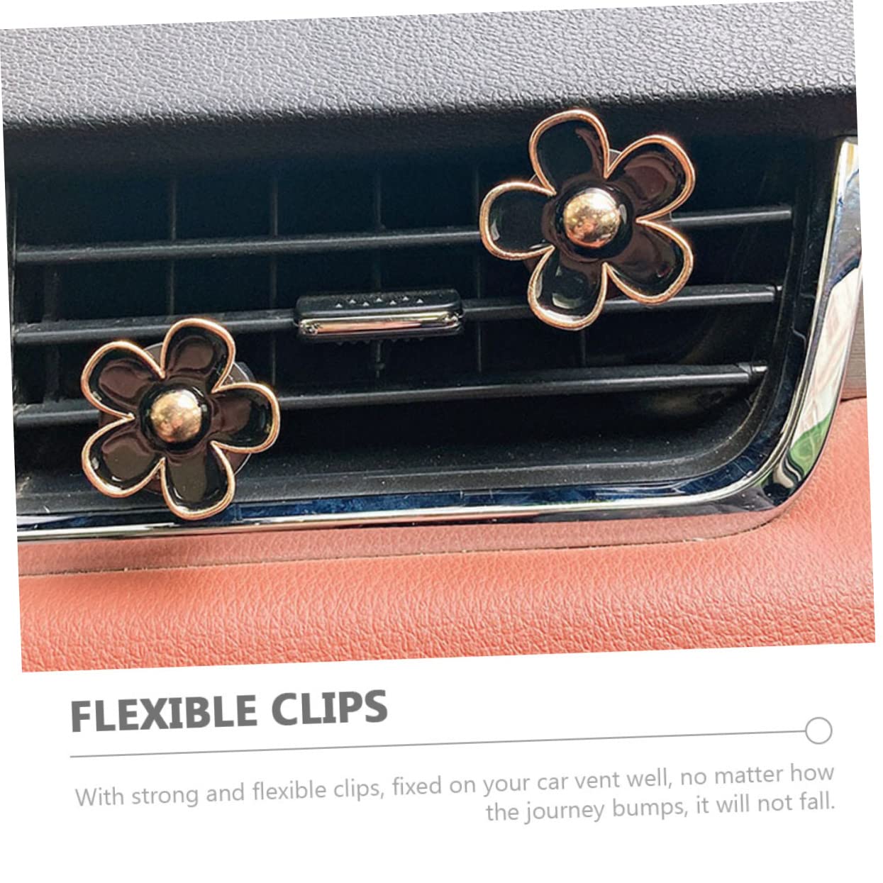 SOLUSTRE 18pezzi Clip Decorative Per Ventilazione Auto Decorazione Fiore Per Profumatori e Aria Accessorio Per Auto e Ambienti Interni
