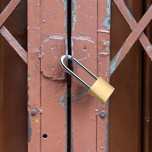 Miniatura 6 de Candado con llaves, candados de llave larga, candados de grillete con llaves, juego de cerradura y llaves para unidad de almacenamiento de valla al