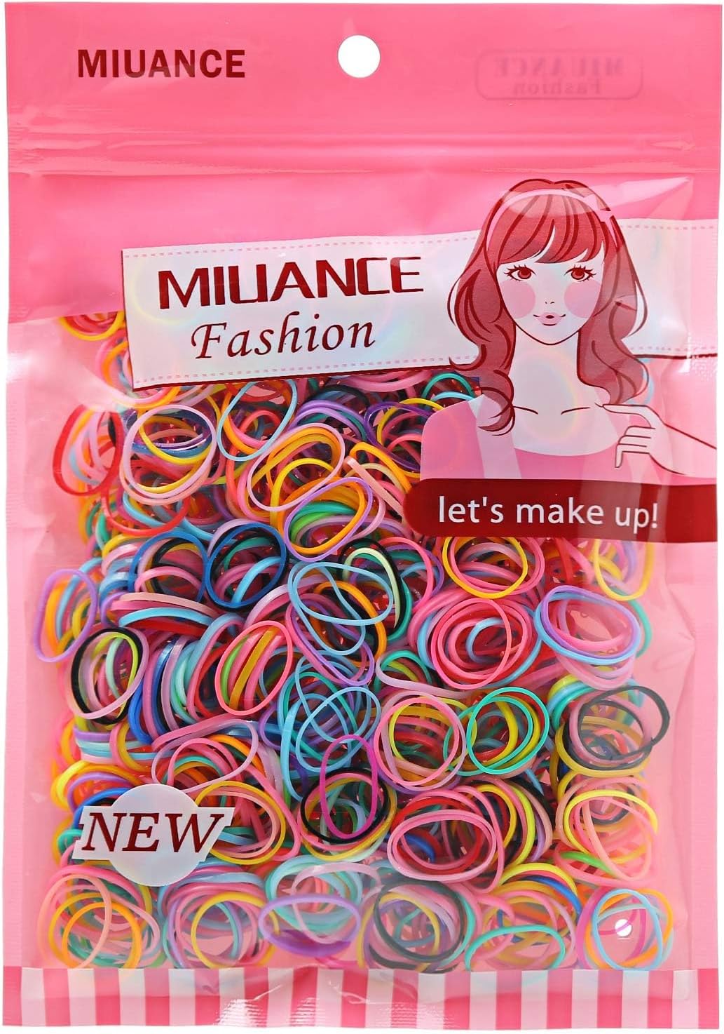 Multi Candy Color Baby Girl's Kids Hair Holder Hair Ties Elastic Rubber Bands,1000pcs
