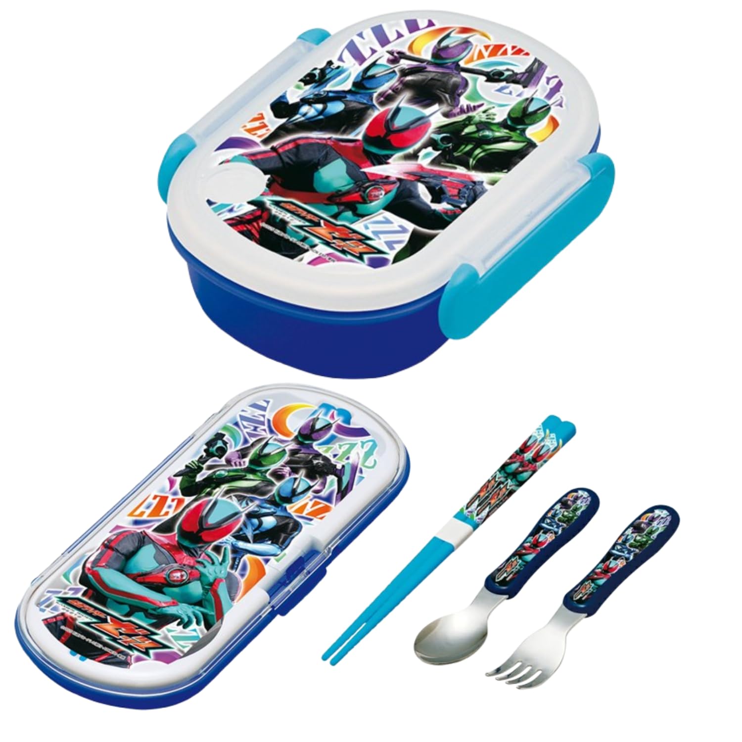 Amazon | 仮面ライダーゼッツ 抗菌 お弁当箱 350ml スプーン・フォーク