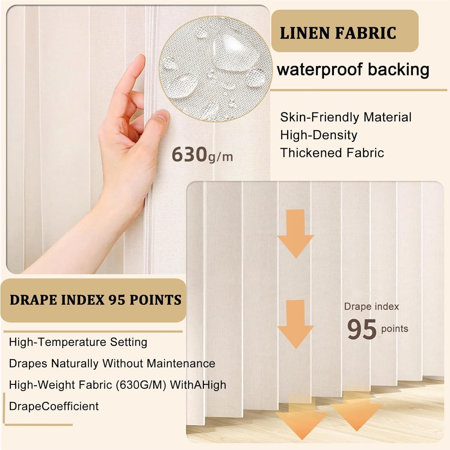 YSZBD Cortinas para armarios, cortinas para estantes de muebles de cocina, cortinas cortas de café para colocar debajo del fregadero con barra autoadhesiva, resistentes al agua y al polvo (beis, 90 cm