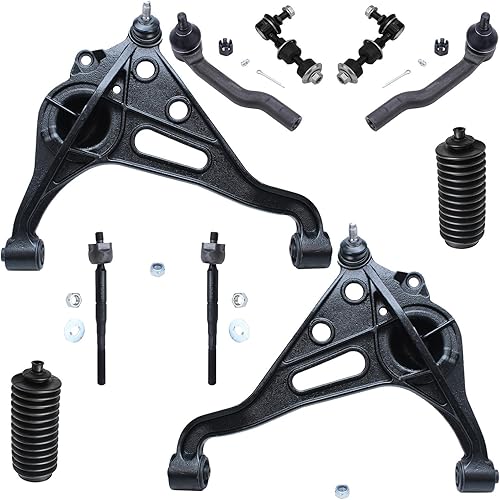 Miniatura 230 de Detroit Axle - Kit de suspensión frontal de 10 piezas para Ford Ranger Mazda B2300 B2500 B3000 B4000, 2 brazos de control superiores, 2 rótulas