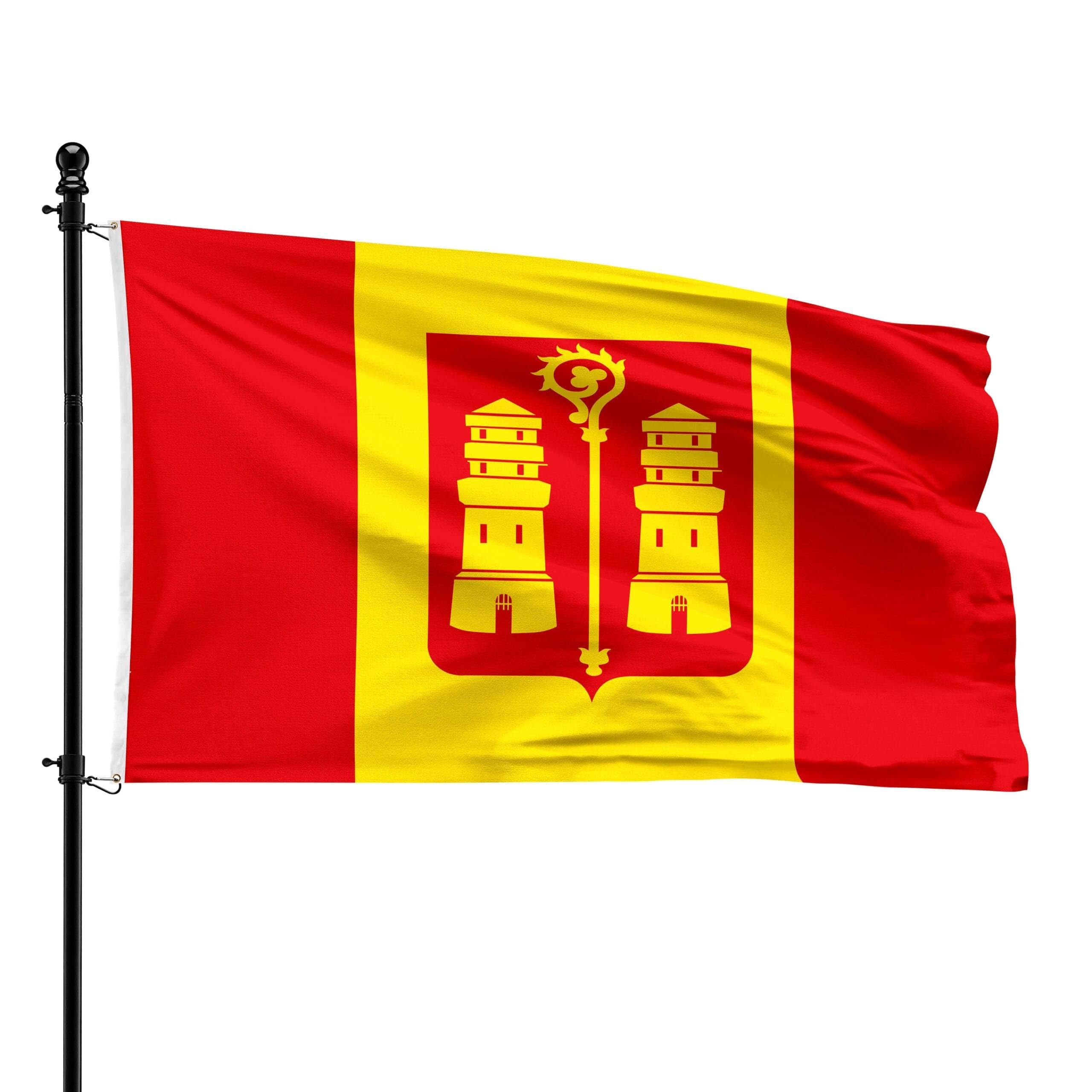 Drapeau Kalmthoutse de la municipalité Kalmthout standard en dimensions 90 x 150 cm