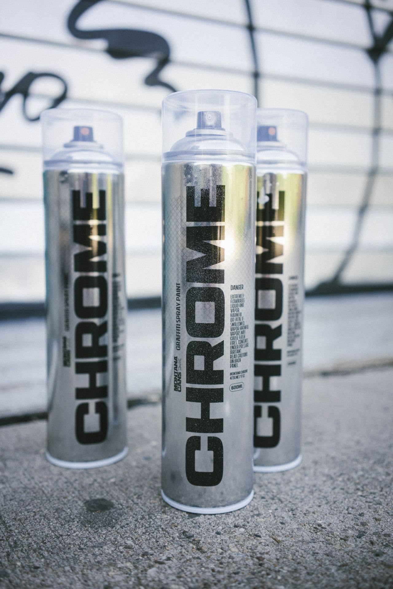 Montana TARBLACK + Silverchrom | 6 x 600ml Hochdruck Spraycans | Winterfest | Optimale Leistung auch bei kaltem Klima!